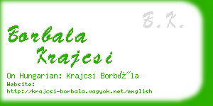 borbala krajcsi business card